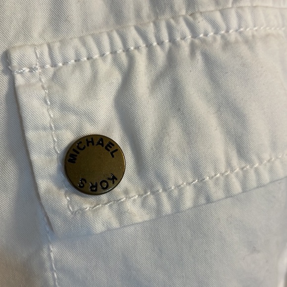 Michael Kors woman’s spring summer white 100% cotton jacket lightweight hood XS - Picture 8 of 15